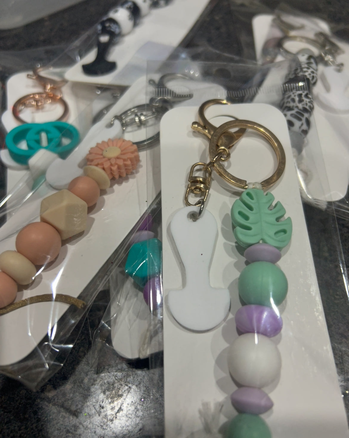 Beaded trolley tokens