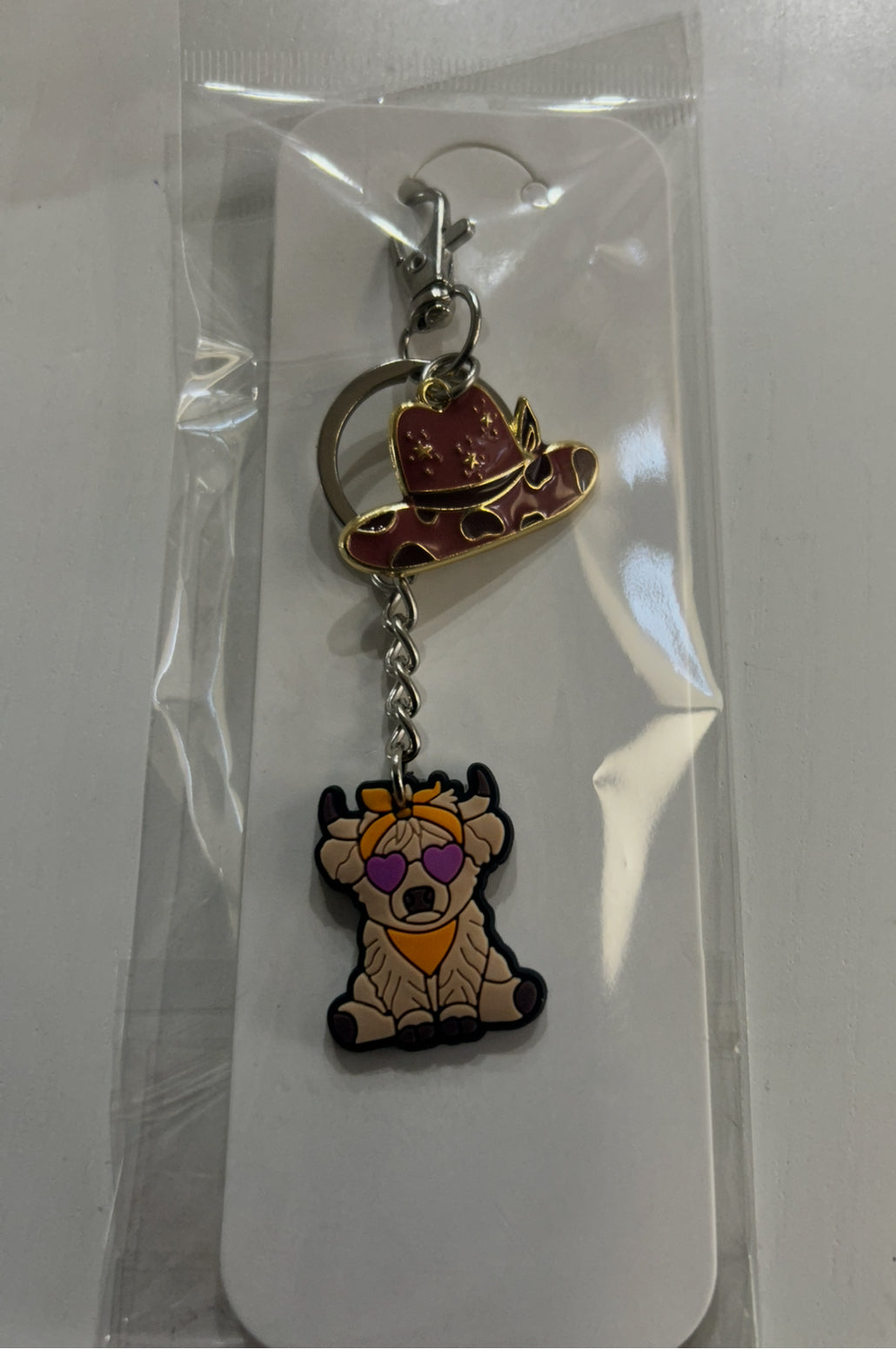 Highland cow  keychain