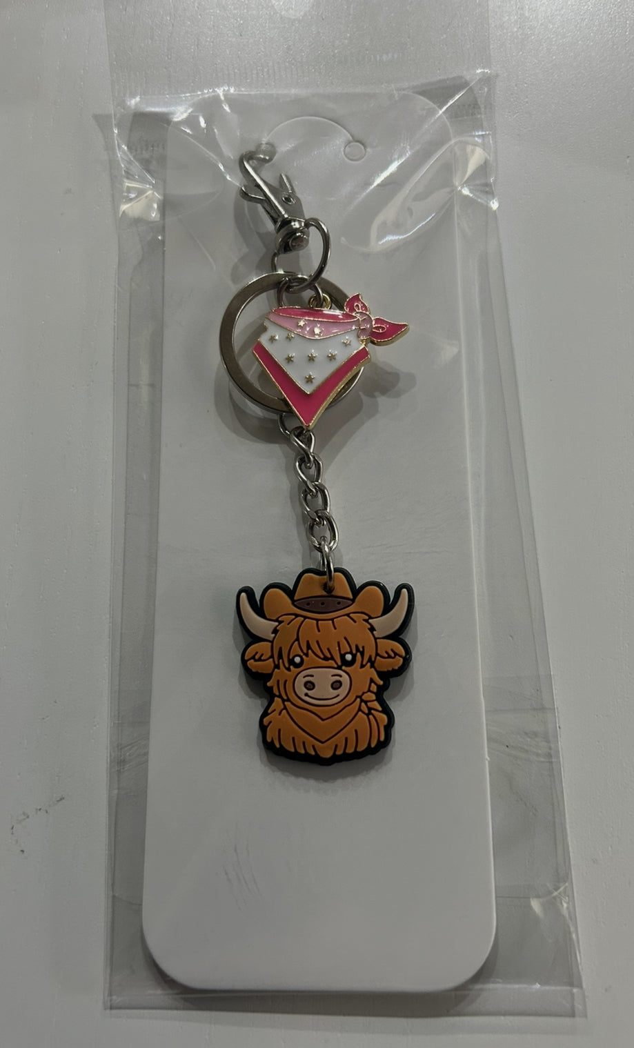 Highland cow  keychain