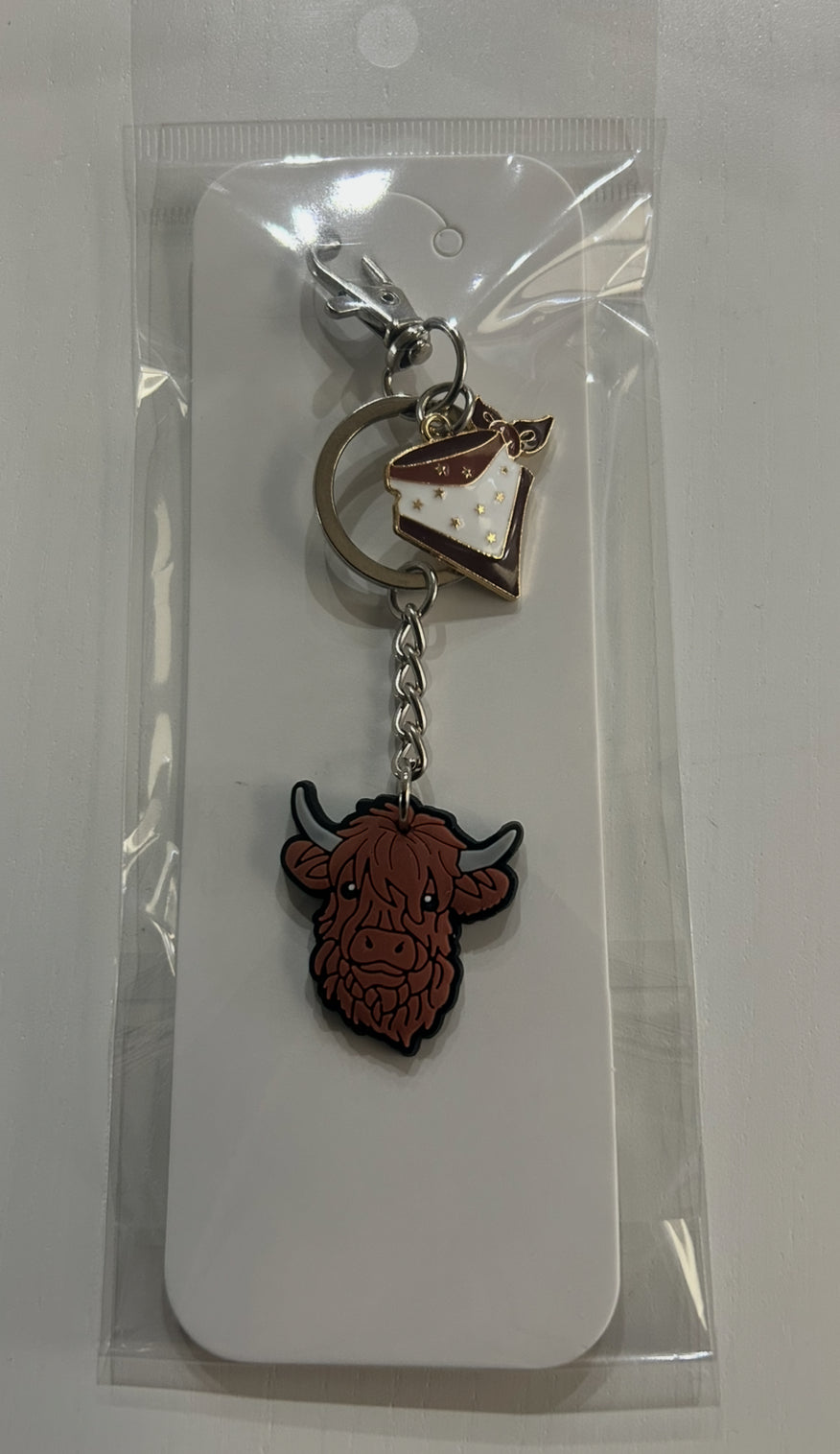 Highland cow  keychain