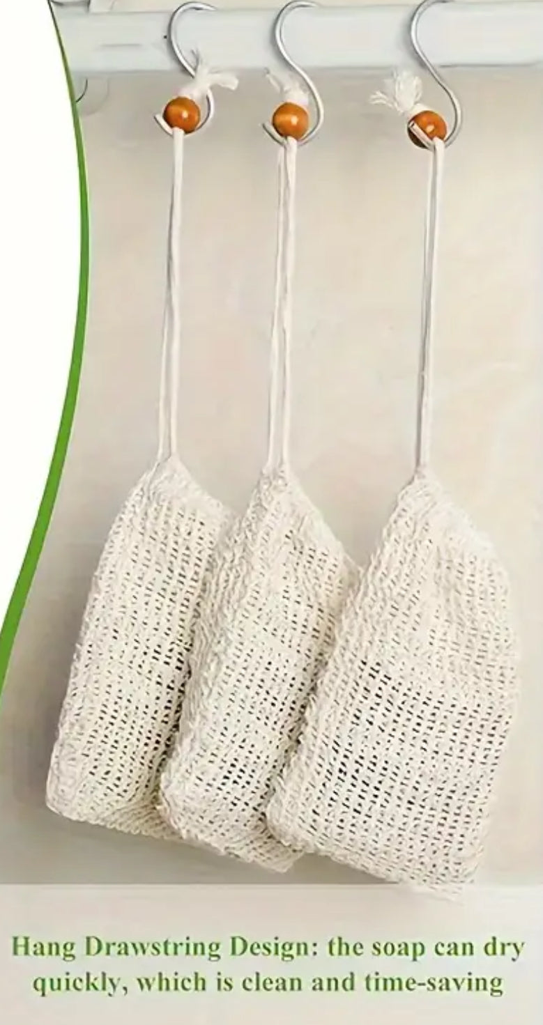 Exfoliating soap bag