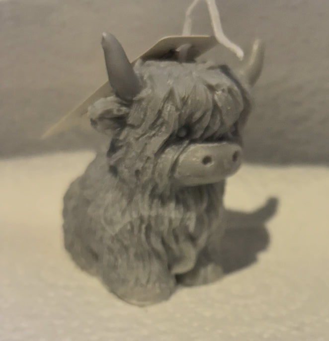Highland cow candles