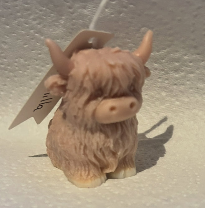 Highland cow candles