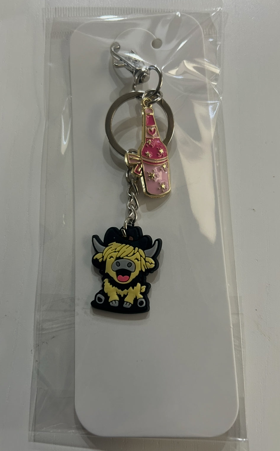 Highland cow  keychain