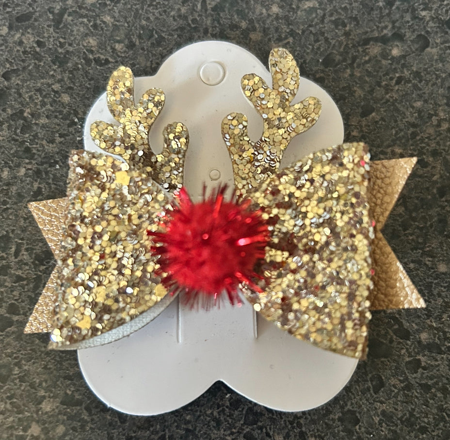 Christmas hair clips