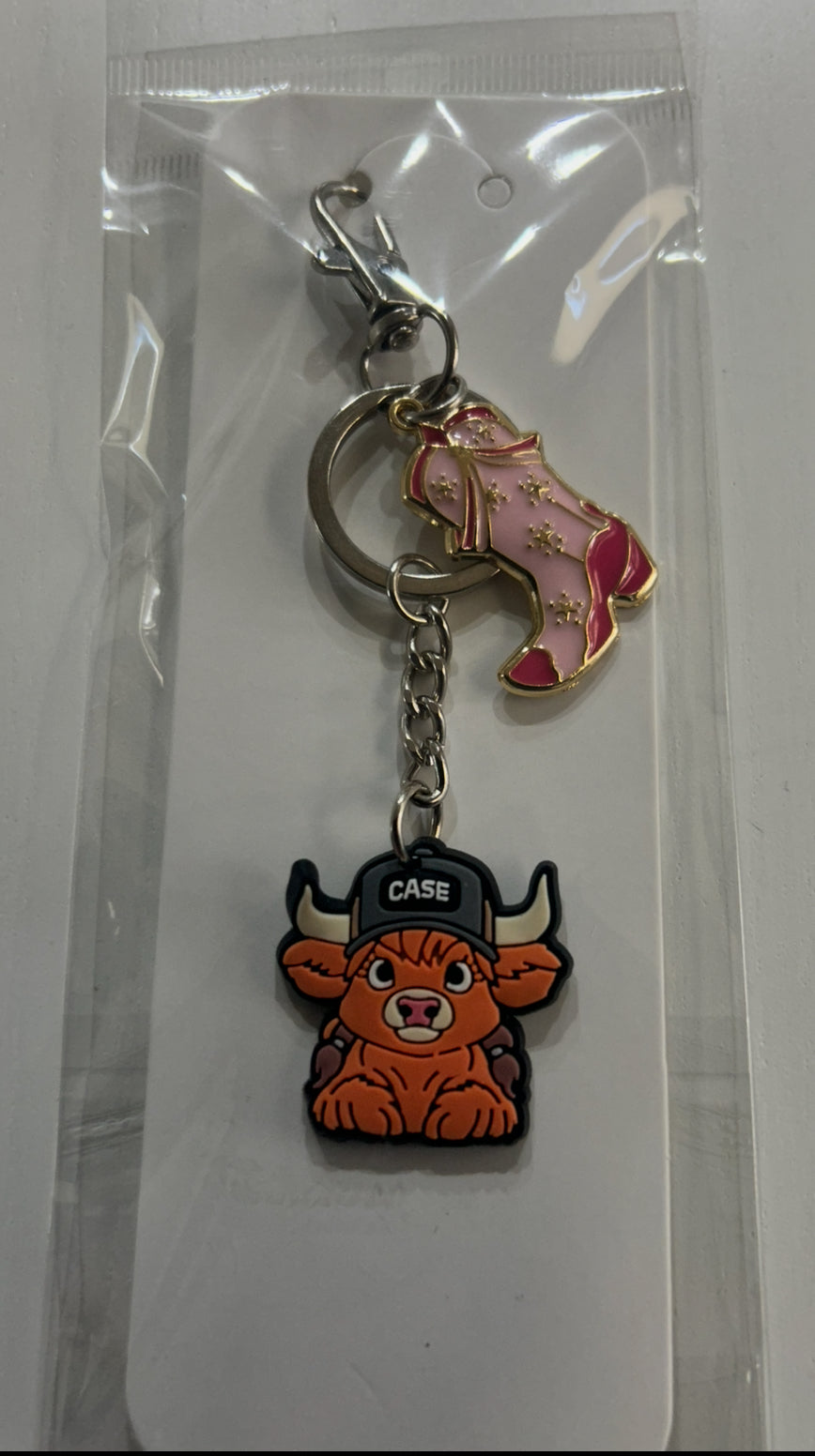 Highland cow  keychain