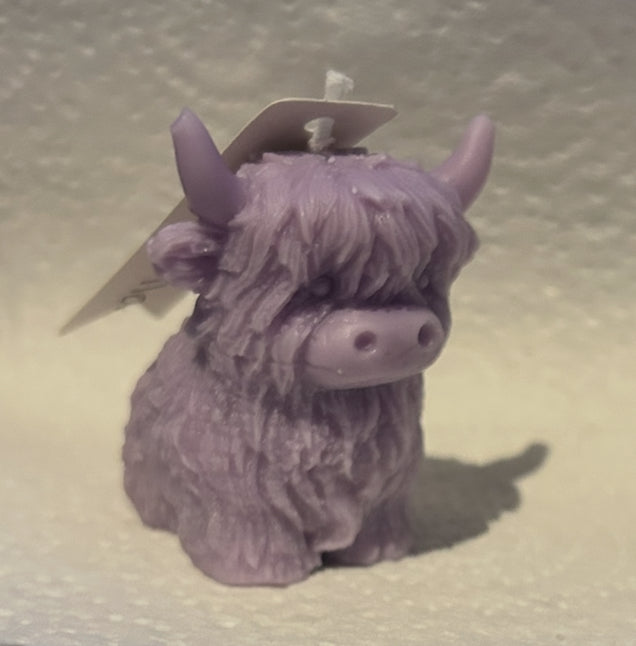 Highland cow candles
