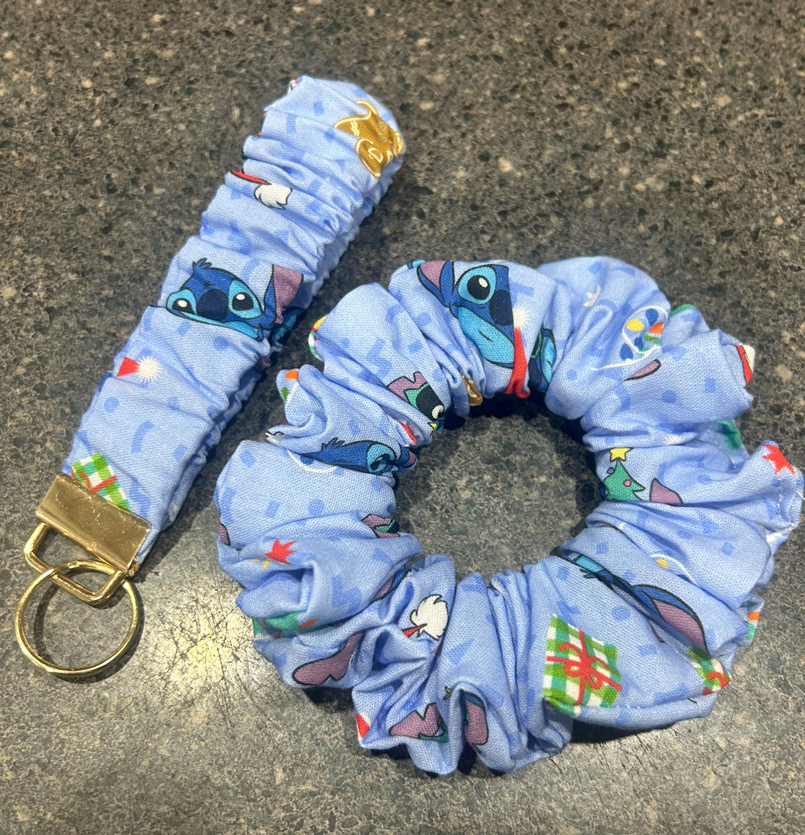 Scrunchy and wristlet set