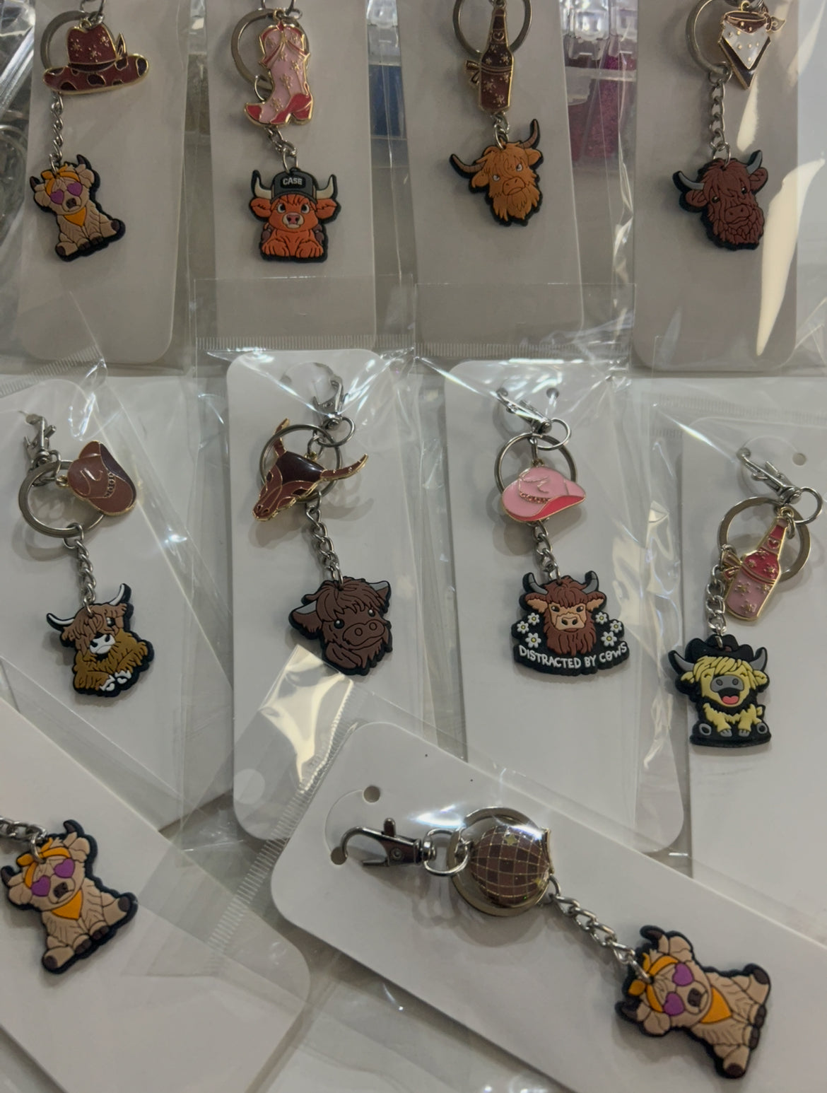 Highland cow  keychain