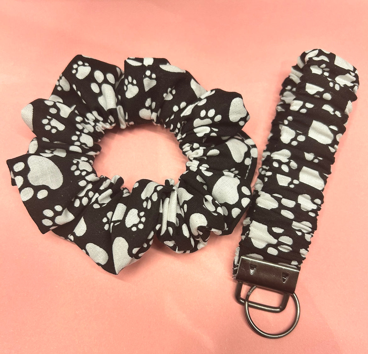 Scrunchy and wristlet set